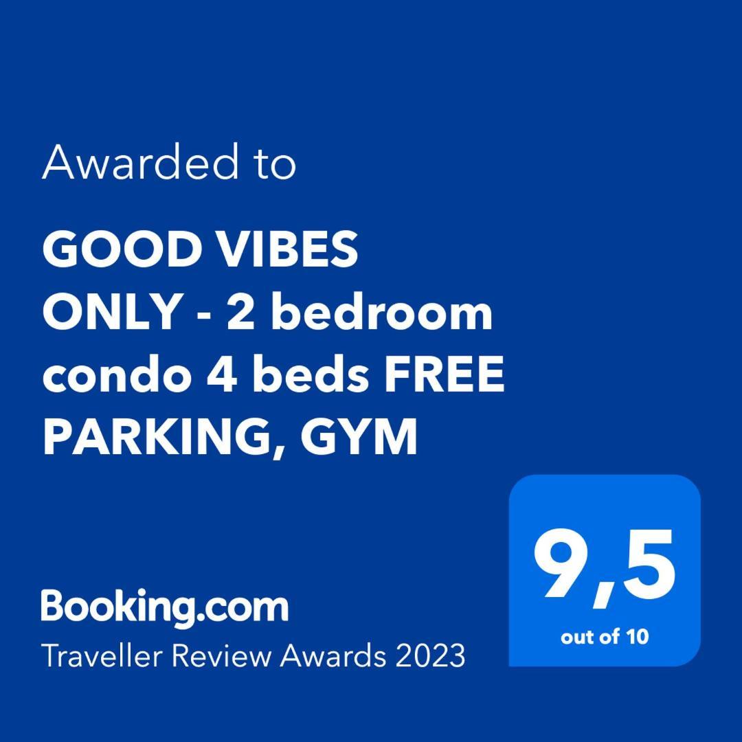 Good Vibes Only -Modern And Spacious 2 Bedroom Condo 4 Beds Free Parking, Gym Québec Exteriör bild